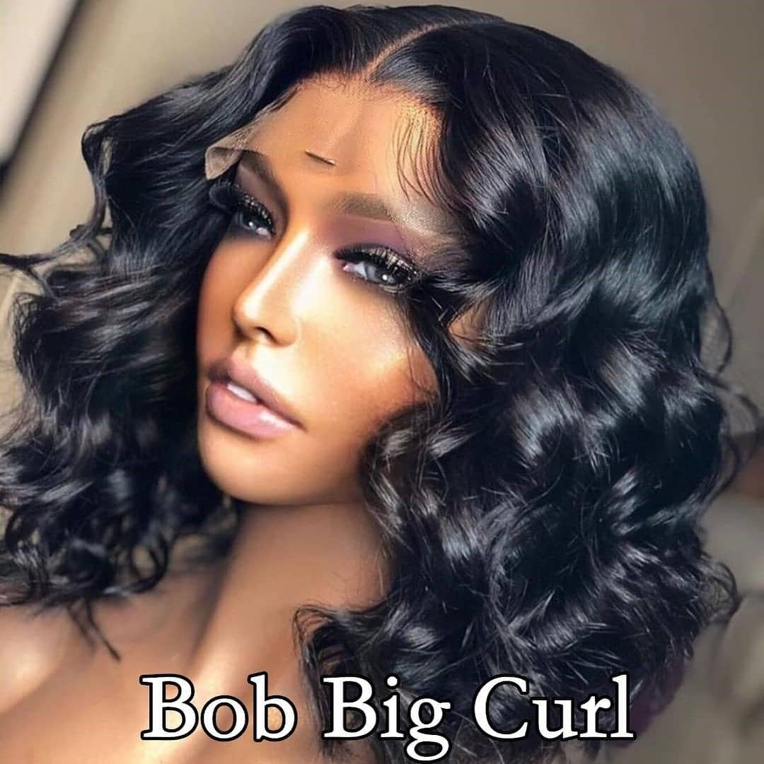 Kiana – Human Hair Side Part Bob Lace Front Wig - LFB026
